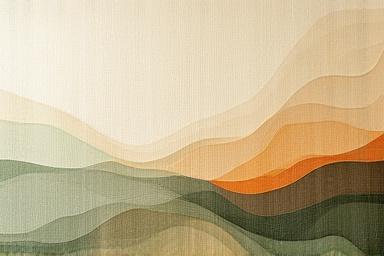 Tissu mural abstrait 'Harmonie Terrestre'